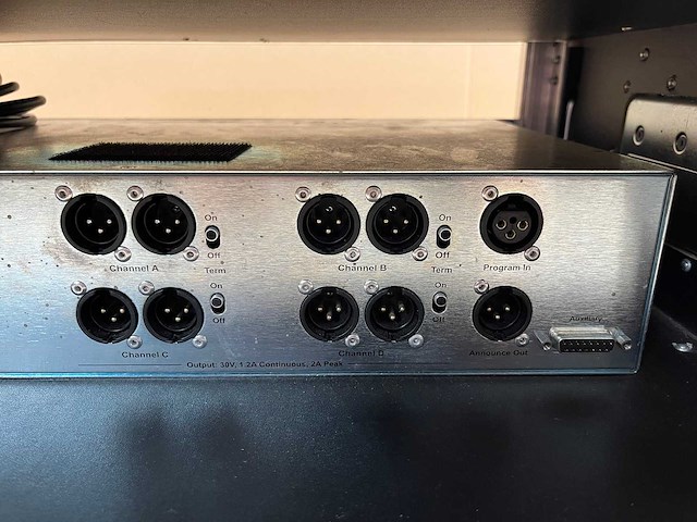 Intercom clearcom ms-704 main station 4-channel w/clear-com mt-701 - afbeelding 7 van  9