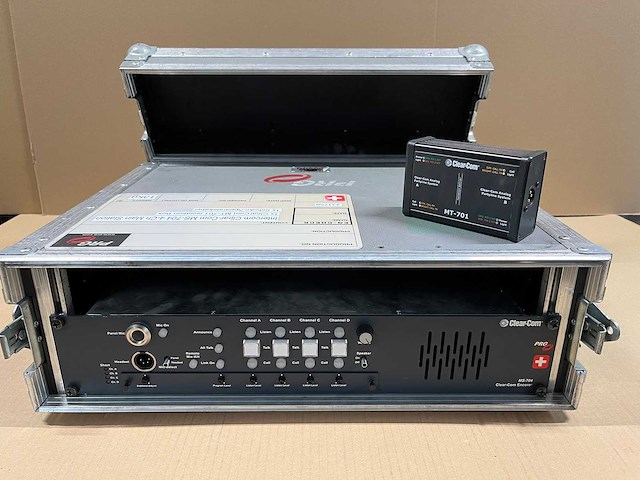 Intercom clearcom ms-704 main station 4-channel w/clear-com mt-701 - afbeelding 1 van  9