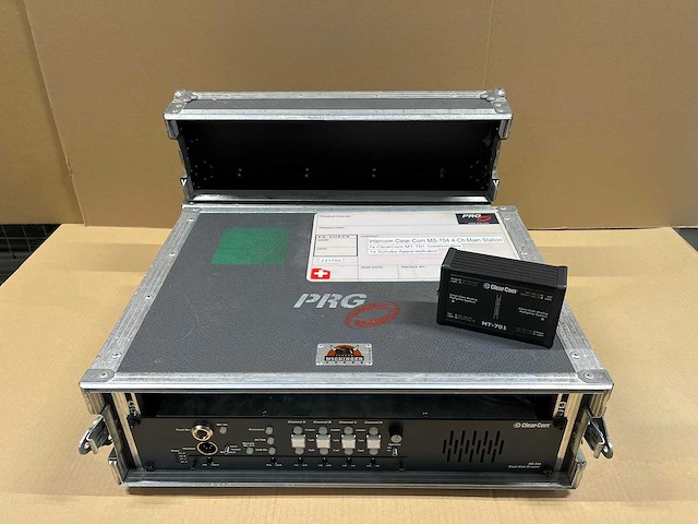 Intercom clearcom ms-704 main station 4-channel w/clear-com mt-701 - afbeelding 1 van  9