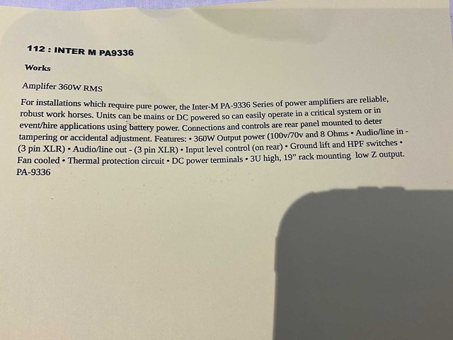 Interm pa-9336 versterker - afbeelding 5 van  5