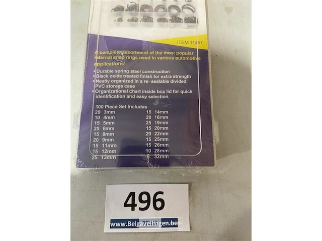 Intern borg ring assortiment 300 delig - afbeelding 3 van  3