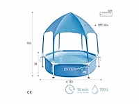 Intex zwembad met metalen frame, 1,83 m × 38 cm (28209np) - afbeelding 1 van  1
