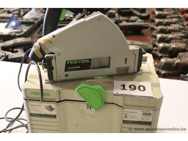 Invalcirkelzaag - festool - ts 55 rebq toebehoren - festool - koffer - afbeelding 1 van  3