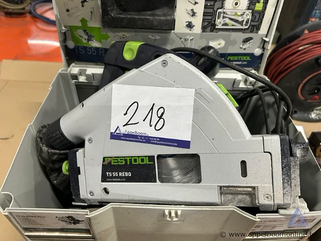 Invalcirkelzaag festool ts 55 rebq, in koffer. - afbeelding 1 van  2