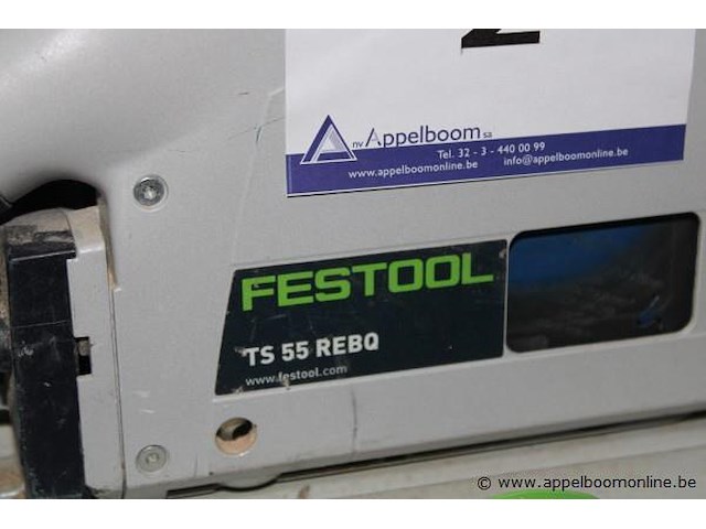Invalcirkelzaagmachine festool, ts 55 rebq - afbeelding 2 van  2