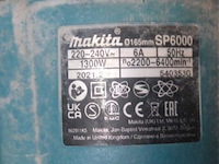Invalszaag makita sp6000j, 1,3 kw, 230 v, serienummer 540353g, inclusief koffer, werking niet gekend - afbeelding 2 van  2