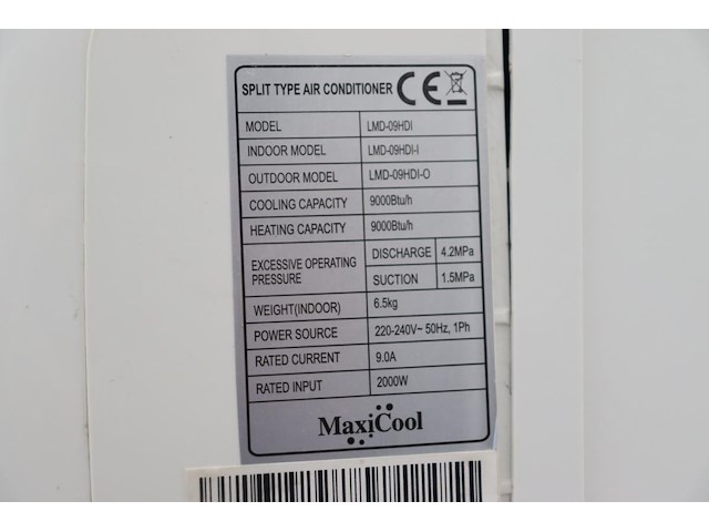 Inverter airco maxicool - afbeelding 5 van  7