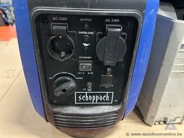 Inverter generator scheppach sg2500i, bouwjaar 2025. voorzien van een vermogen van 1,60 kw, een uitgangsspanning van 230 v en een gewicht van 17,5 kg. - afbeelding 5 van  5