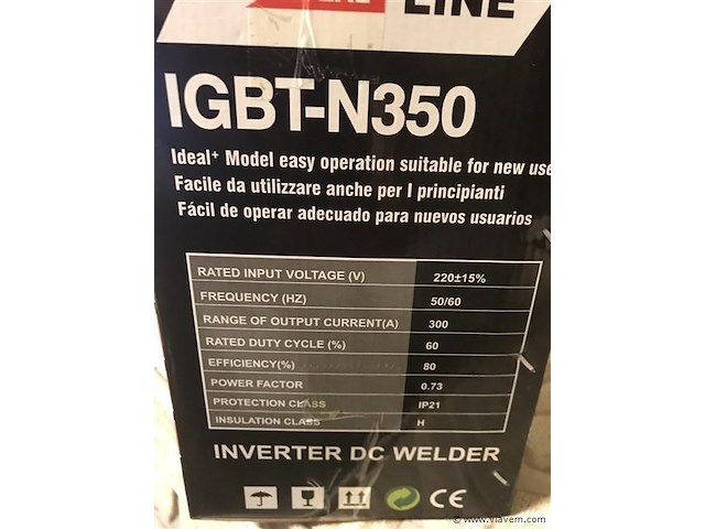 Inverter lasapparaat igbt-n350 300a - afbeelding 2 van  2