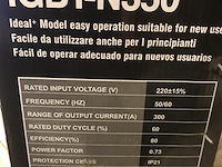 Inverter lasapparaat igbt-n350 300a - afbeelding 2 van  2