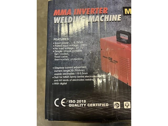 Inverter mma250 lasapparaat - afbeelding 2 van  2