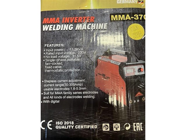 Inverter mma370 lasapparaat - afbeelding 2 van  2
