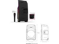 Ion audio total pa apex high power wireless pa-systeem met batterij - afbeelding 4 van  6