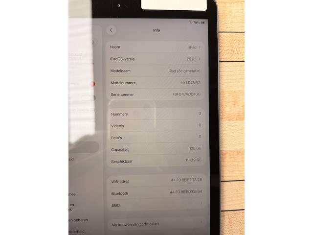 Ipad 8th gen. - afbeelding 4 van  5