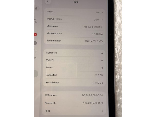 Ipad 8th gen. - afbeelding 2 van  7