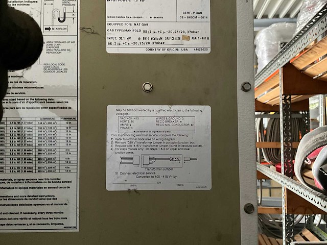 Ipso dr50g2 industriële droogkast op aardgas - afbeelding 7 van  12