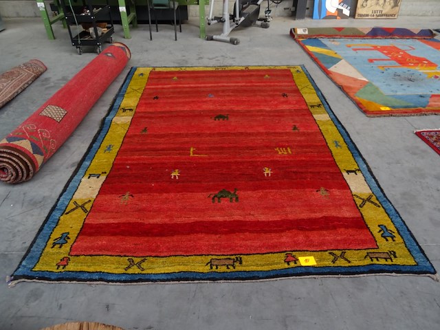 Iranees gabbeh tapijt - afbeelding 2 van  4