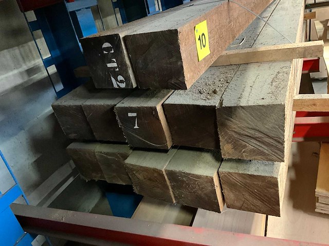 Iroko balken (12x) - afbeelding 2 van  4