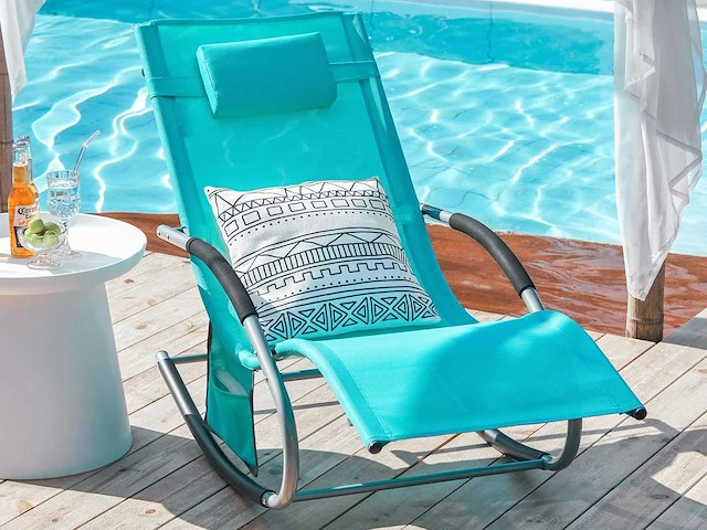 Iron garden opklapbare ligstoel – ergonomische relax-schougende ligbed (x2) - afbeelding 1 van  11