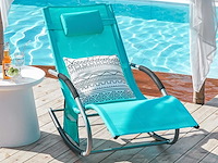 Iron garden opklapbare ligstoel – ergonomische relax-schougende ligbed (x2) - afbeelding 1 van  11