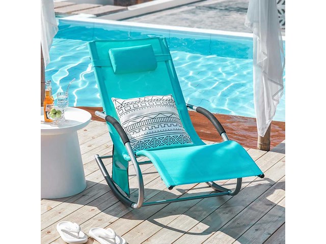 Iron garden opklapbare ligstoel – ergonomische relax-schougende ligbed (x2) - afbeelding 4 van  11