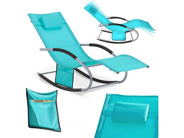 Iron garden opklapbare ligstoel – ergonomische relax-schougende ligbed (x2) - afbeelding 5 van  11