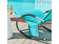 Iron garden opklapbare ligstoel – ergonomische relax-schougende ligbed (x2) - afbeelding 9 van  11