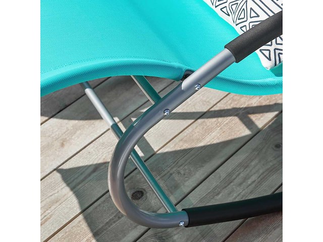 Iron garden opklapbare ligstoel – ergonomische relax-schougende ligbed (x2) - afbeelding 10 van  11