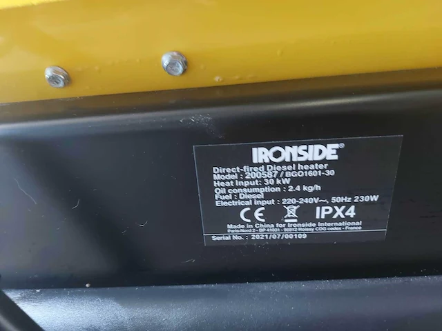 Ironside - 200587/bg01601-30 - diesel heater - afbeelding 3 van  3