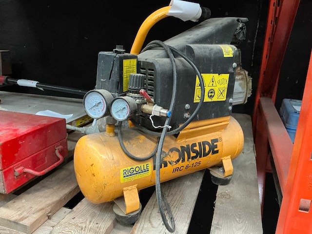 Ironside irc-6-125 mobiele luchtcompressor - afbeelding 1 van  4