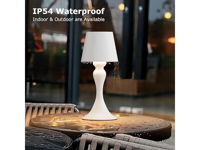 Irotine witte tafellamp (2 stuks) - afbeelding 2 van  6