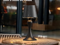 Irotine zwarte tafellamp (2 stuks) - afbeelding 5 van  6