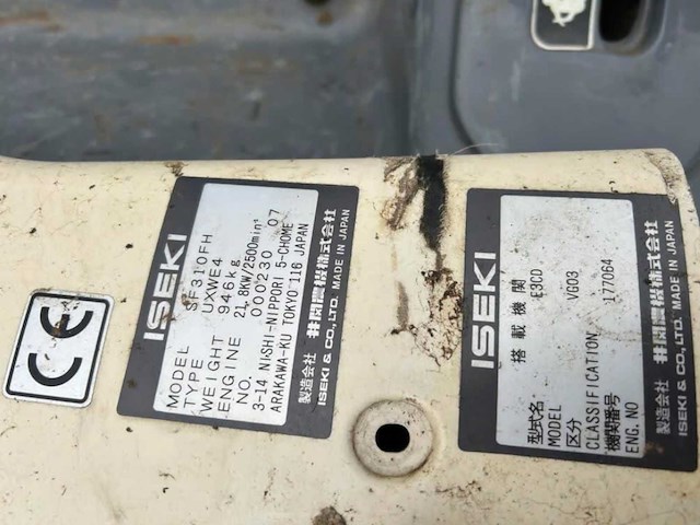 Iseki sf310 iseki sf310 diesel 31pk 4x4 - afbeelding 8 van  9