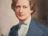 Isidoor opsomer (1878-1967), portrait of a man, oil on canvas 55 x 46 cm. (21.64 x 18.10 in.), frame: 80 x 70 cm. (31 1/2 x 27.55 in.)