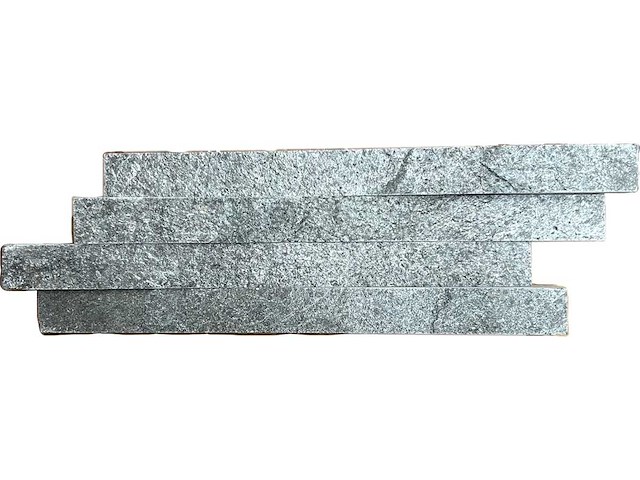 Island stone cladding rustic silver 29x10 cm - natuursteen strips 20m² - afbeelding 1 van  1