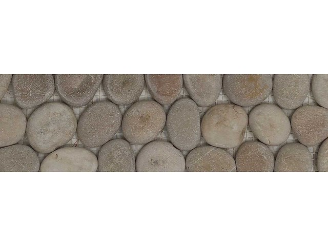 Island stone pebble perfect french tan 10x31,5 cm - natuursteen fries 66 stuks - afbeelding 1 van  1
