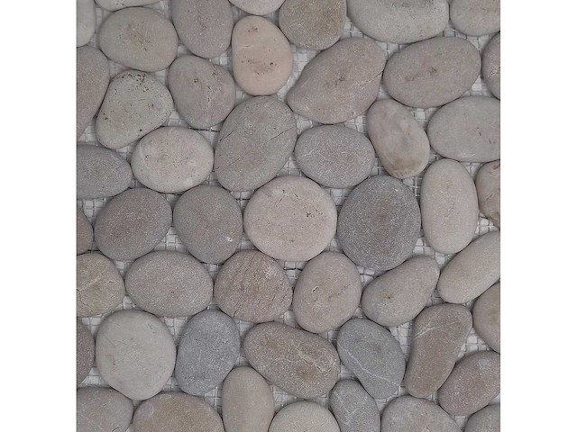 Island stone pebble perfect french tan 31,5x31,5 cm - natuursteen mozaïek 24m² - afbeelding 1 van  1