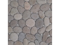Island stone pebble perfect french tan 31,5x31,5 cm - natuursteen mozaïek 24m² - afbeelding 1 van  1