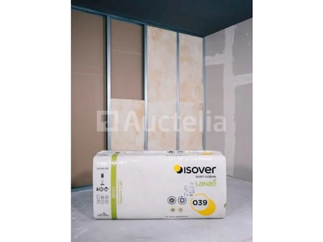 Isover akustic tp 1 lanaé thermische geleidbaarheid 040 scheidingspaneel voor lichtgewicht scheidingswanden 1250 mm x 625 mm x 100 mm: 50 m² - afbeelding 1 van  5