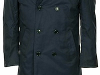 Italiaanse leger trench coat marineblauw met binnenvoering maat large - afbeelding 2 van  2