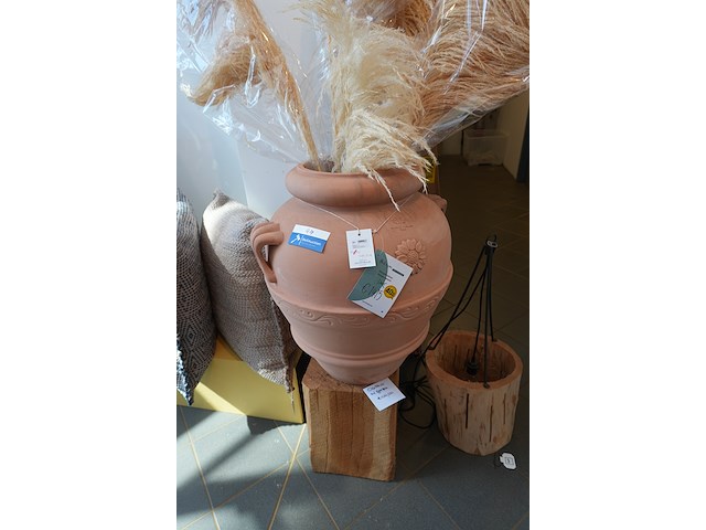 Italiaanse terracotta bloempot classico met grepen | 52×60 cm - afbeelding 1 van  7