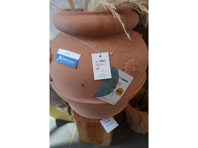 Italiaanse terracotta bloempot classico met grepen | 52×60 cm - afbeelding 7 van  7