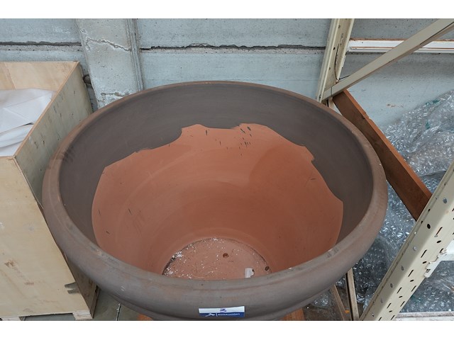 Italiaanse terracotta bloempot – vorstbestendig | ø110 cm - afbeelding 3 van  4
