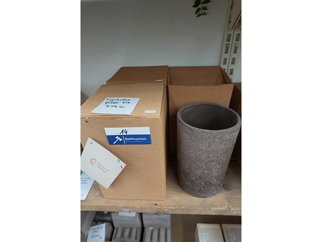 Italiaanse terracotta wijnkoeler etr groot - afbeelding 2 van  7
