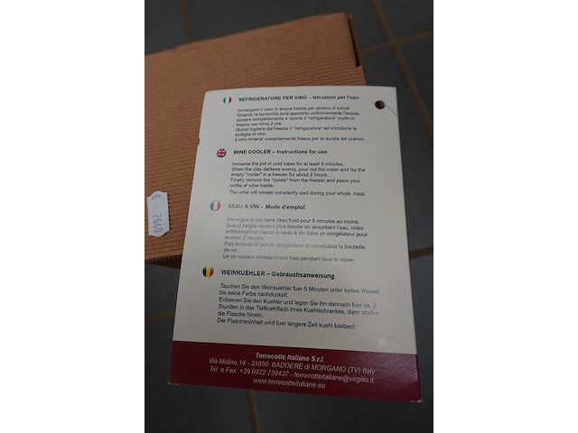 Italiaanse terracotta wijnkoeler etr klein - afbeelding 7 van  7