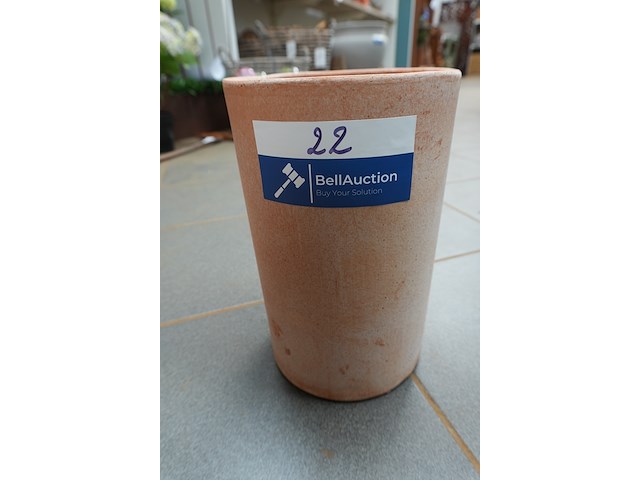 Italiaanse terracotta wijnkoeler gal groot - afbeelding 1 van  5