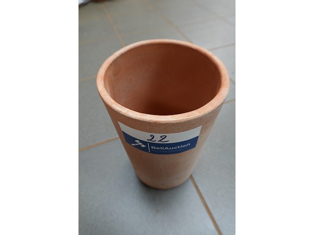 Italiaanse terracotta wijnkoeler gal groot - afbeelding 2 van  5