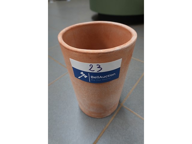 Italiaanse terracotta wijnkoeler gal groot - afbeelding 1 van  3