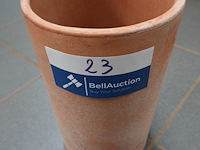Italiaanse terracotta wijnkoeler gal groot - afbeelding 1 van  3