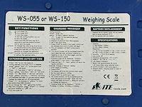 Ite ws-150 accu vloerweegschaal - afbeelding 3 van  4